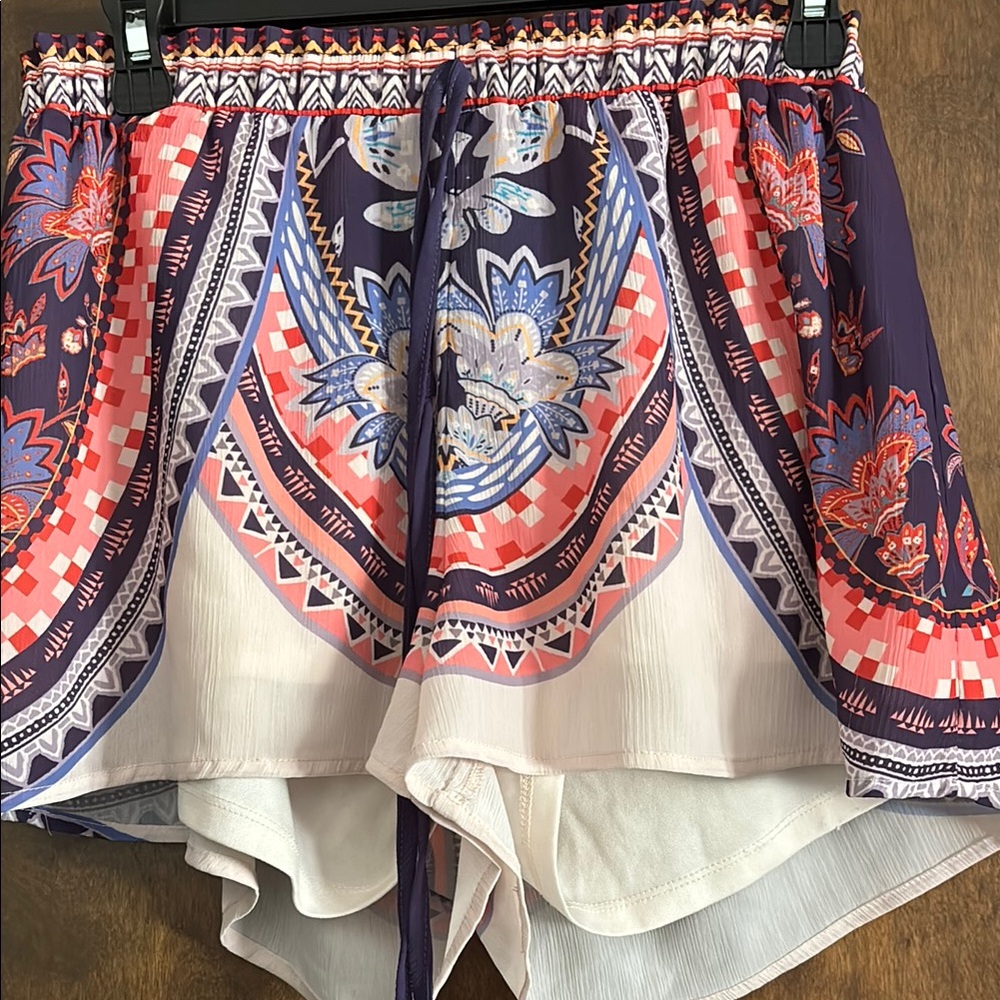 Vibrant Patterned Shorts
